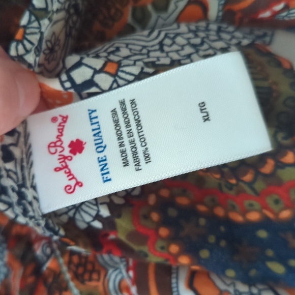 60s 70s Retro Groovy Flower Power Psychedelic Print Button Up Blouse Shirt - Picture 5 of 7